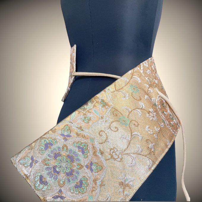 煌めく金刺繍帯 サッシュベルト