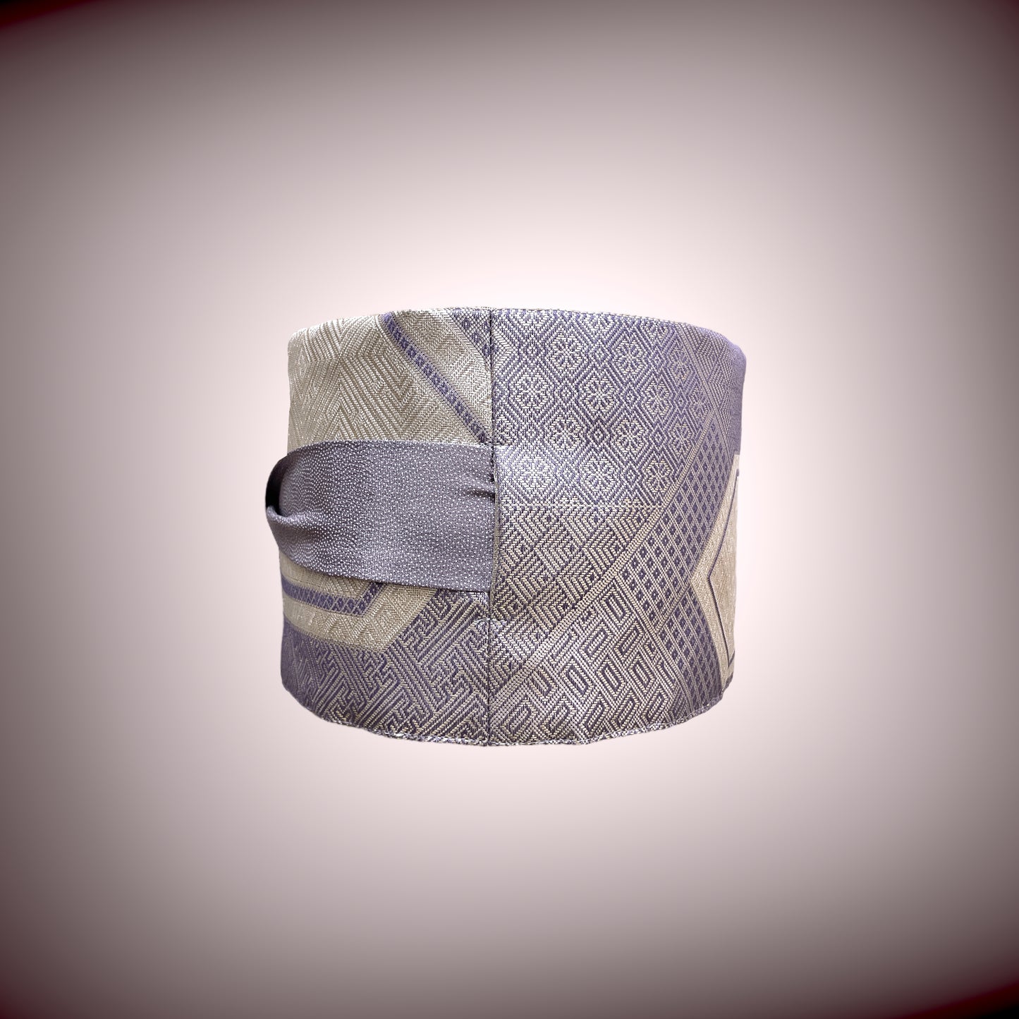 佐賀錦 正絹 煌めく刺繍帯 サッシュベルト リボン鮫小紋 高級感 ウエスト 65〜95cm J70909