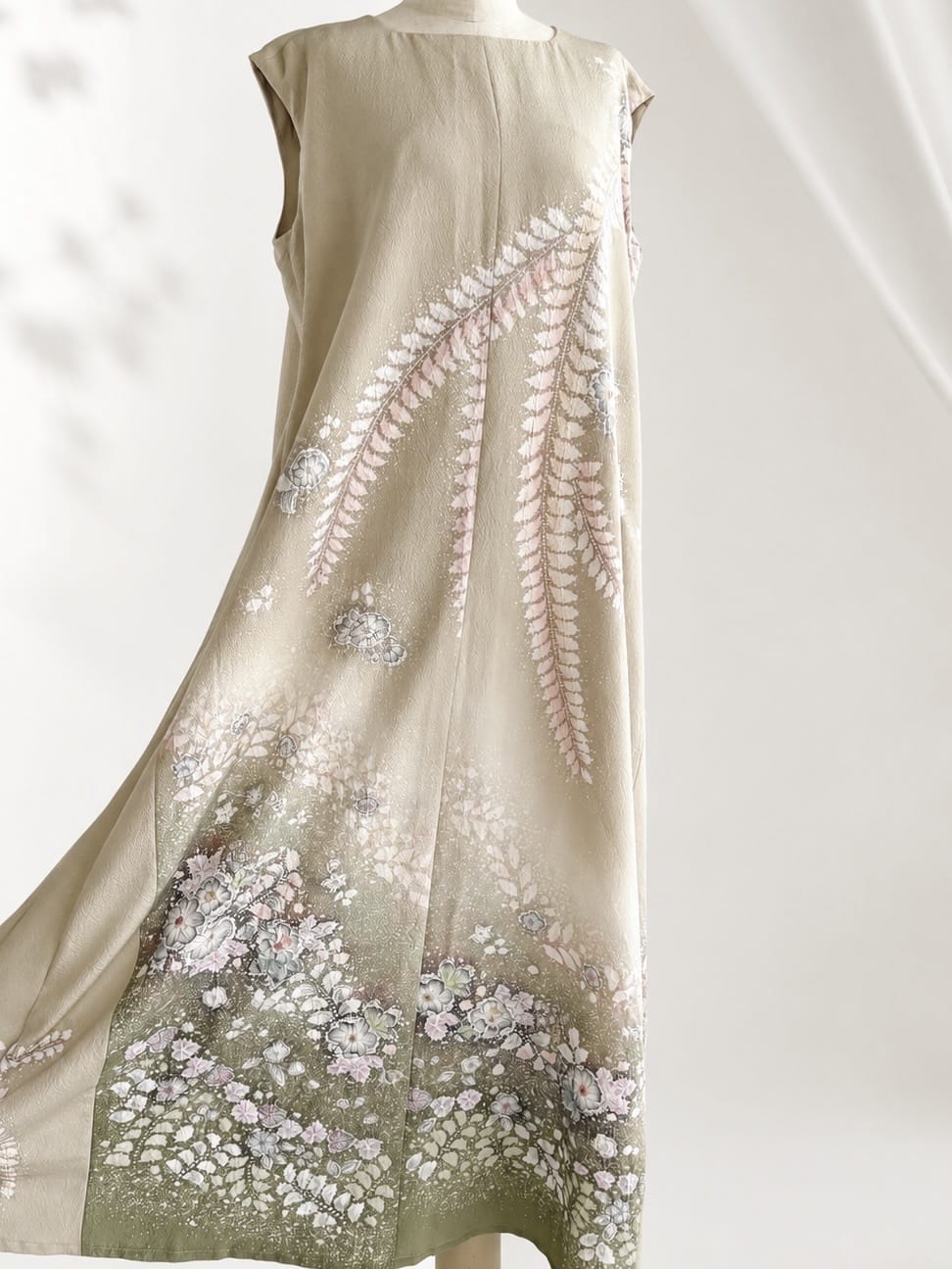 〜極上の逸品〜 最高級辻が花絞り ロングドレス 絞り染め着物 Kimono long dress