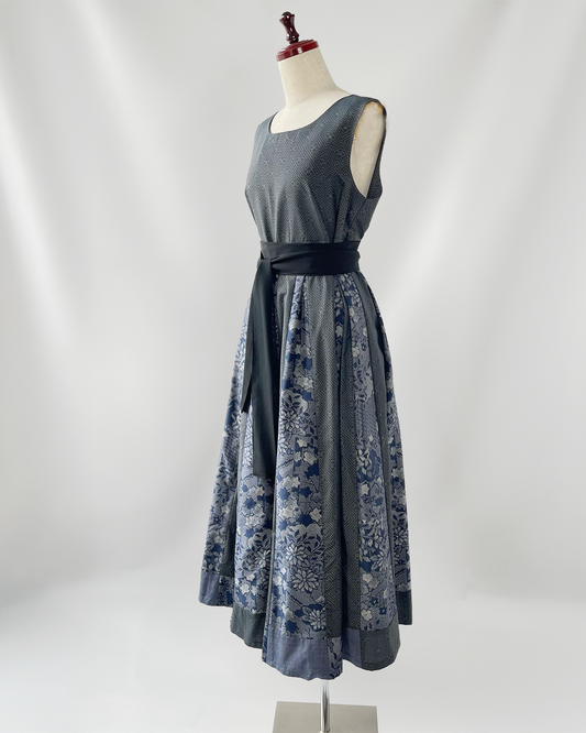 大島MIX パッチワークワンピース