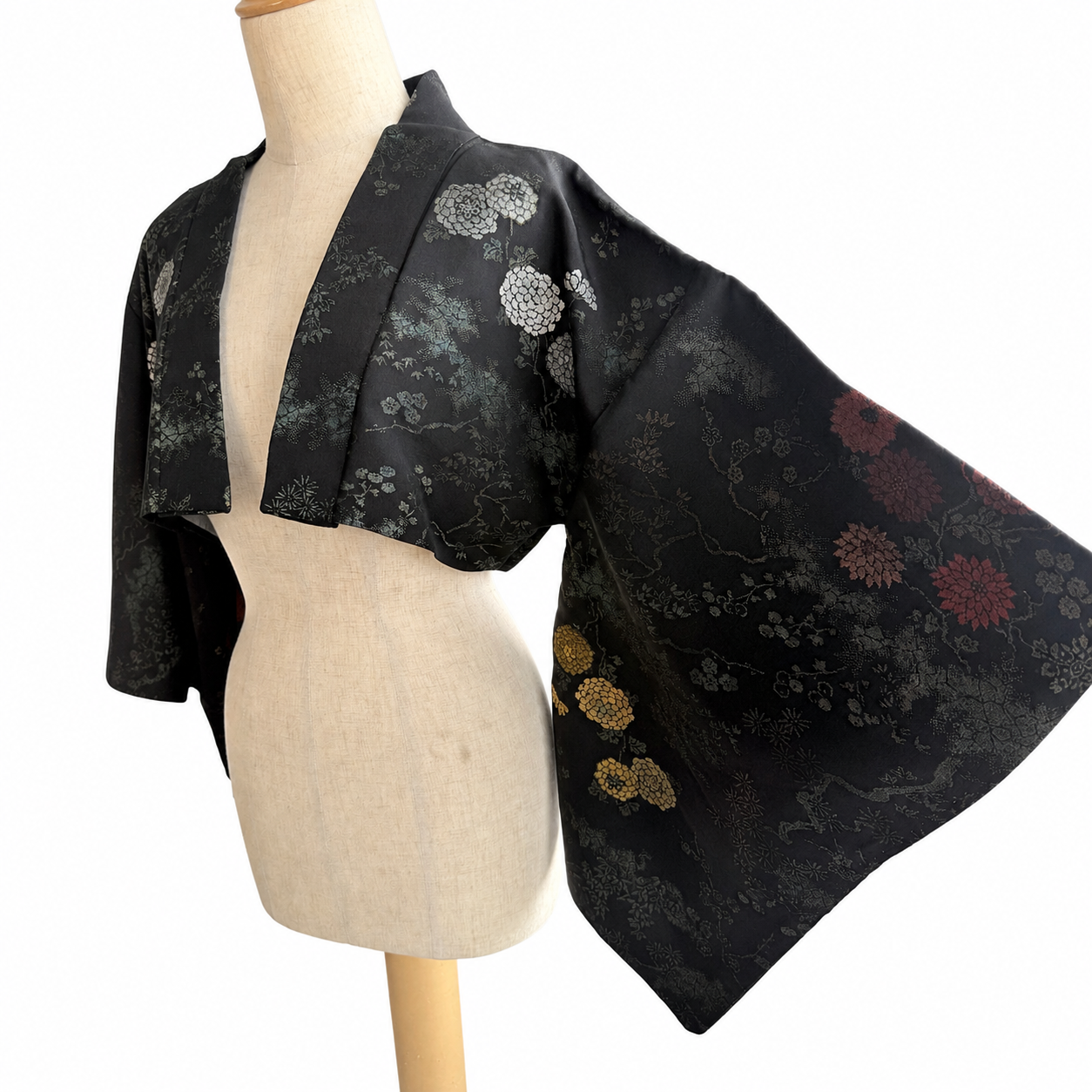 花々咲く 和モードショート羽織