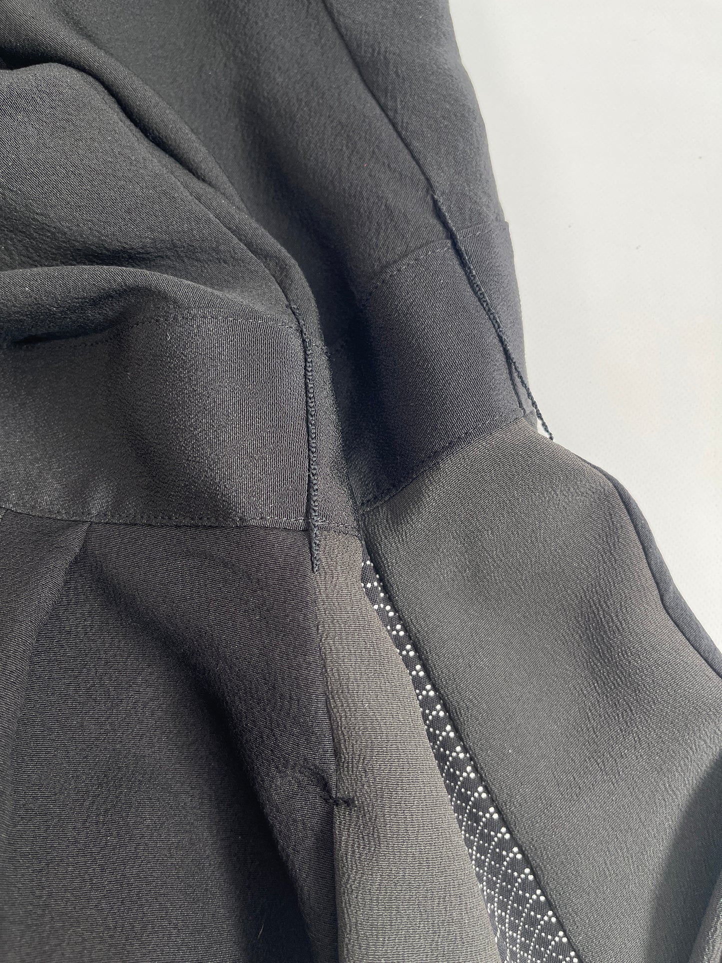 黒留袖×幾何学文様着物 パッチワークワンピース  B80316