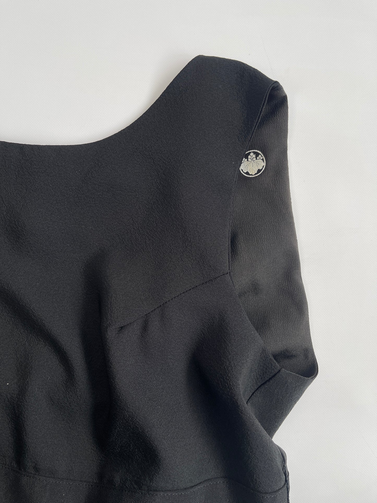 黒留袖×幾何学文様着物 パッチワークワンピース  B80316